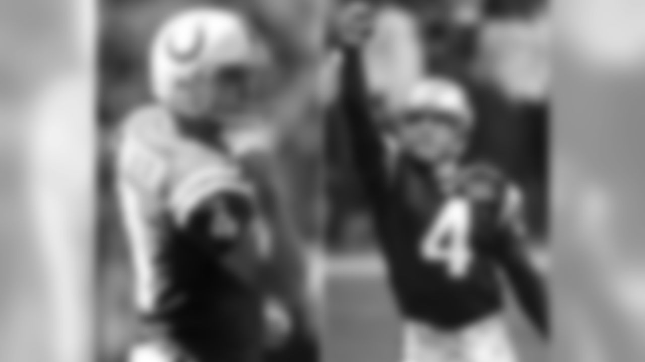 Colts K Adam Vinatieri was the kicker for the Patriots from 1996-2005. Vinatieri won Super Bowls with the Patriots in 2001, 2003 and 2004. In New England, he is remembered for his 48-yard game-winning kick that gave the Patriots their first championship in Super Bowl XXXVI.