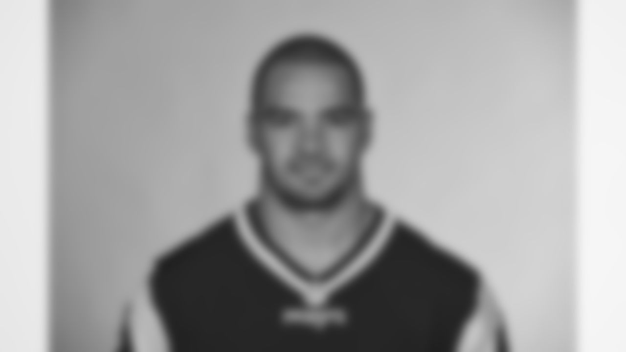 This is a 2016 photo of Clay Harbor of the New England Patriots NFL football team. This image reflects the New England Patriots active roster as of May 25, 2016 when this image was taken. (AP Photo)