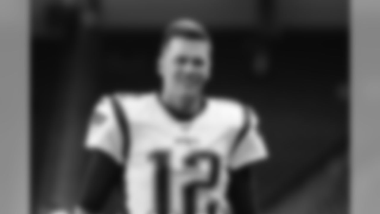 New England Patriots quarterback Tom Brady is seen before a preseason NFL football game against the Detroit Lions, Thursday, Aug. 8, 2019, in Detroit. (AP Photo/Paul Sancya)