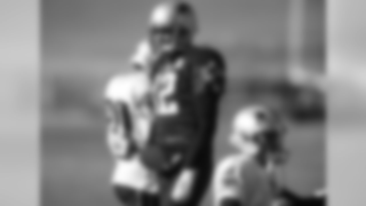 New England Patriots quarterback Tom Brady (12) takes part in drills before practicing Wednesday, Nov. 15, 2017, on the campus of the Air Force Academy in Air Force Academy, Colo. The Patriots are practicing at Air Force, which is located at an elevation of 7,200 feet, to prepare to face the Oakland Raiders during an NFL football game Sunday in Mexico City, which sits at an elevation of almost 7,400 feet above sea level. (AP Photo/David Zalubowski)