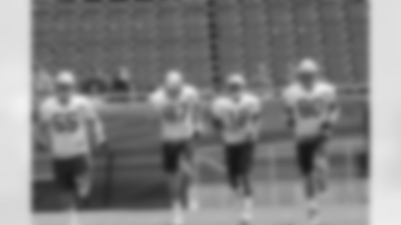 Steve Maneri, Rob Gronkowski, Matthew Slater, and Lee Smith at Camp.
