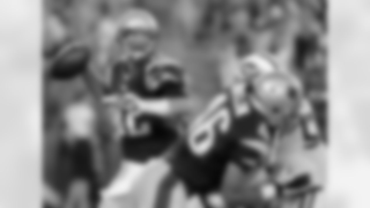 Tom Brady drops back to pass