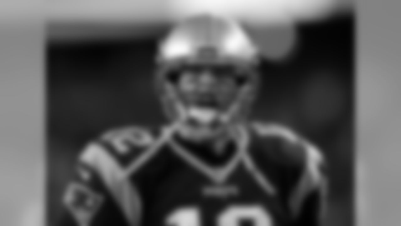 New England Patriots quarterback Tom Brady shouts as he takes the field to warm up before an NFL football game against the Seattle Seahawks, Sunday, Nov. 13, 2016, in Foxborough, Mass. (AP Photo/Charles Krupa)