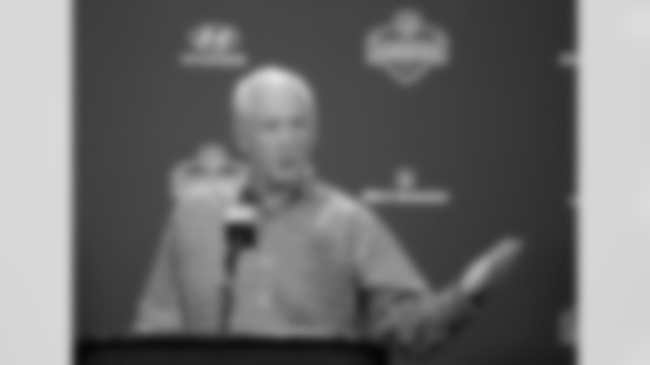 Chicago Bears head coach John Fox responds to a question during a news conference at the NFL football scouting combine Wednesday, Feb. 24, 2016, in Indianapolis. (AP Photo/Darron Cummings)