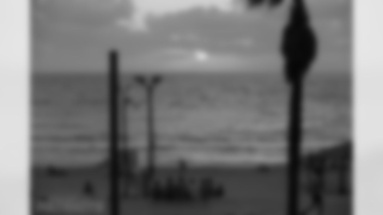 The sun sets over the Mediterranean Sea.