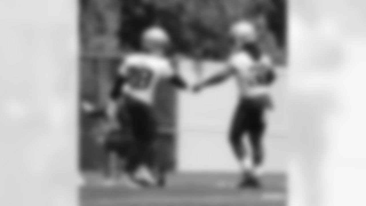 James White and Rhamondre Stevenson