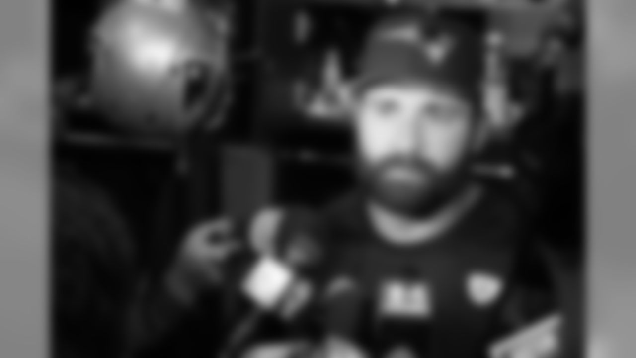 Rob Ninkovich answers questions from the media