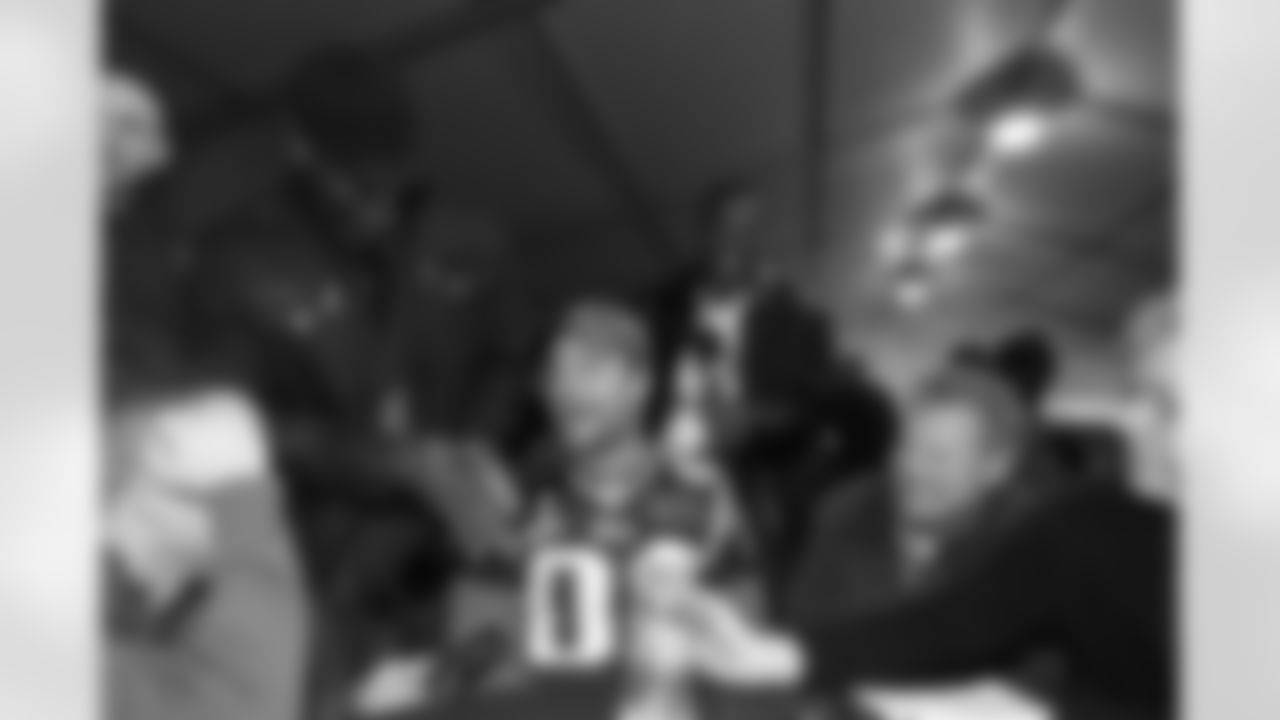 Wes Welker is interviewed by Ty Law and Troy Brown