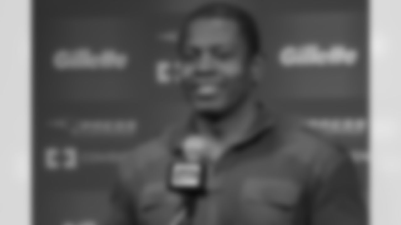 Former Patriots wide receiver Troy Brown addresses the media after being named an honorary captain for this Sunday's Patriots-Ravens game.