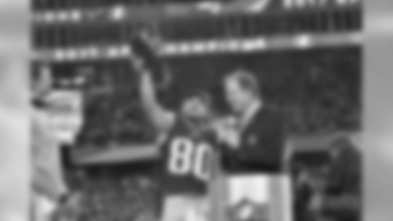 35. Danny Amendola's terrific in the 2017 AFC Championship vs. Jacksonville – Amendola's numbers don't do him justice. He had 7 catches for 84 yards and two touchdowns, but his spectacular toe-tapping game-winner with 2:48 to go was one of his many clutch plays in the game.