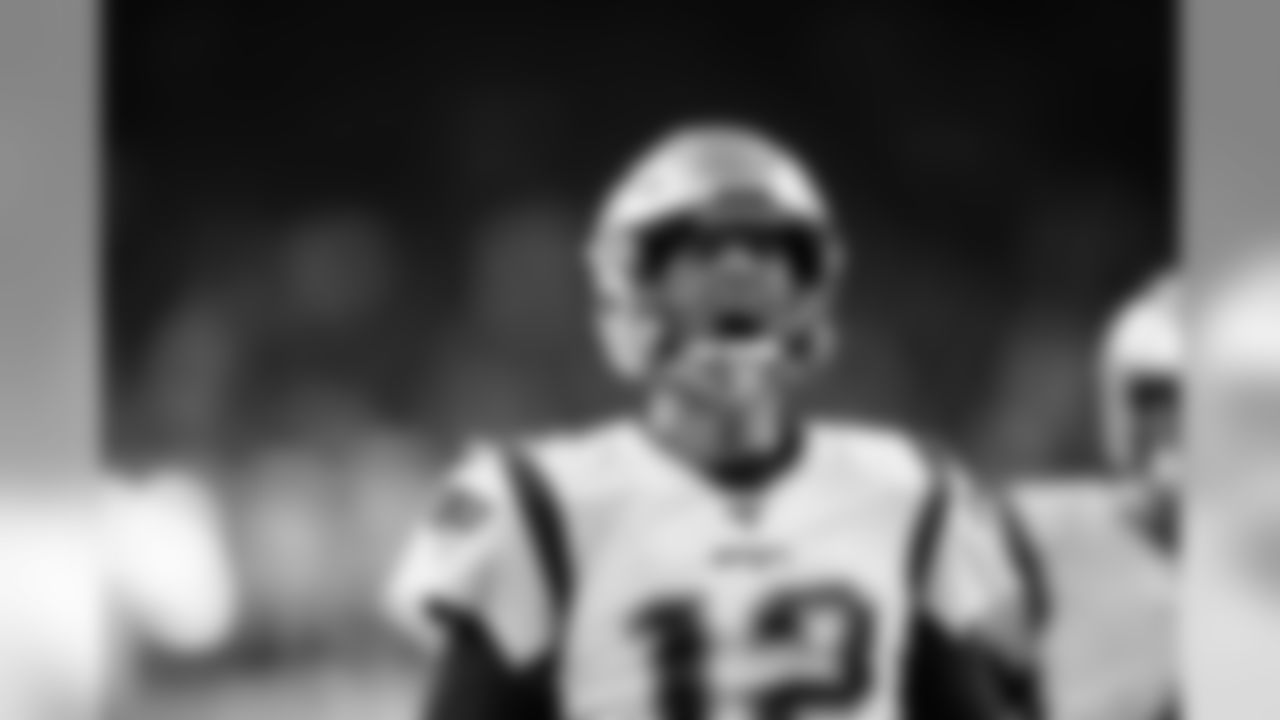 New England Patriots quarterback Tom Brady (12) before an NFL football game against the Houston Texans Sunday, Dec. 1, 2019, in Houston. (AP Photo/David J. Phillip)
