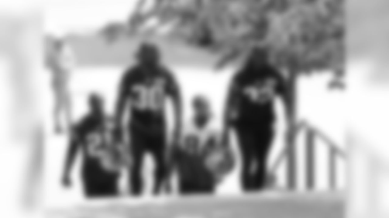 Devin McCourty (32), Jason McCourty (30), Duron Harmon (21) and Cordarrelle Patterson (84).