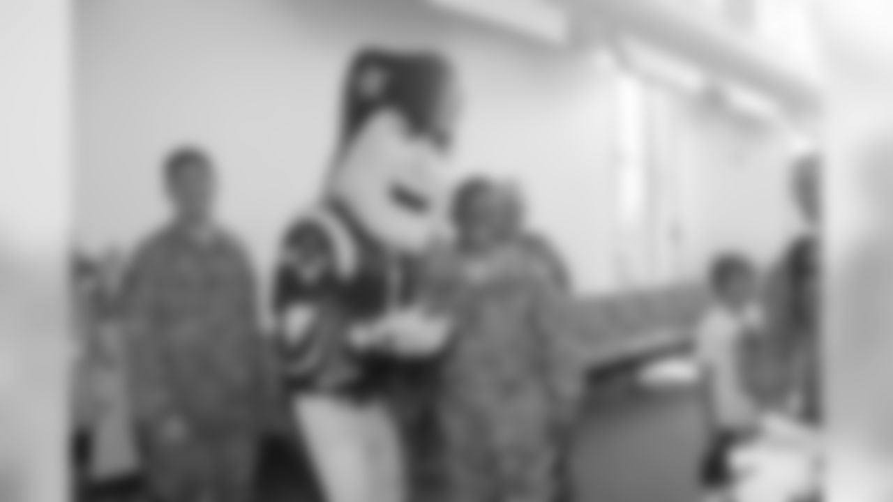 Pat Patriot at the Pease Greeters event in Portsmouth, NH.