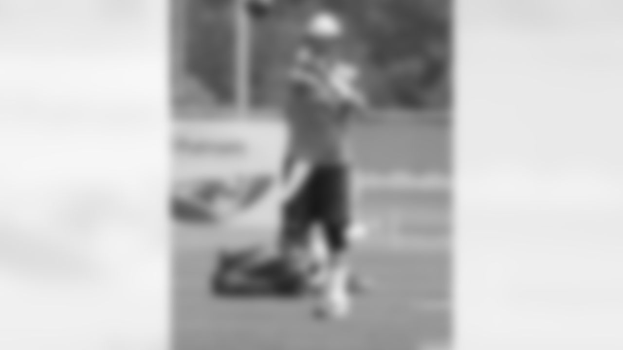 Tom Brady fires a pass at Mini-Camp