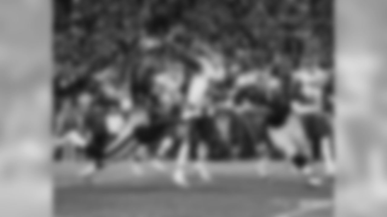 Adrian Clayborn, Patrick Mahomes and Adam Butler