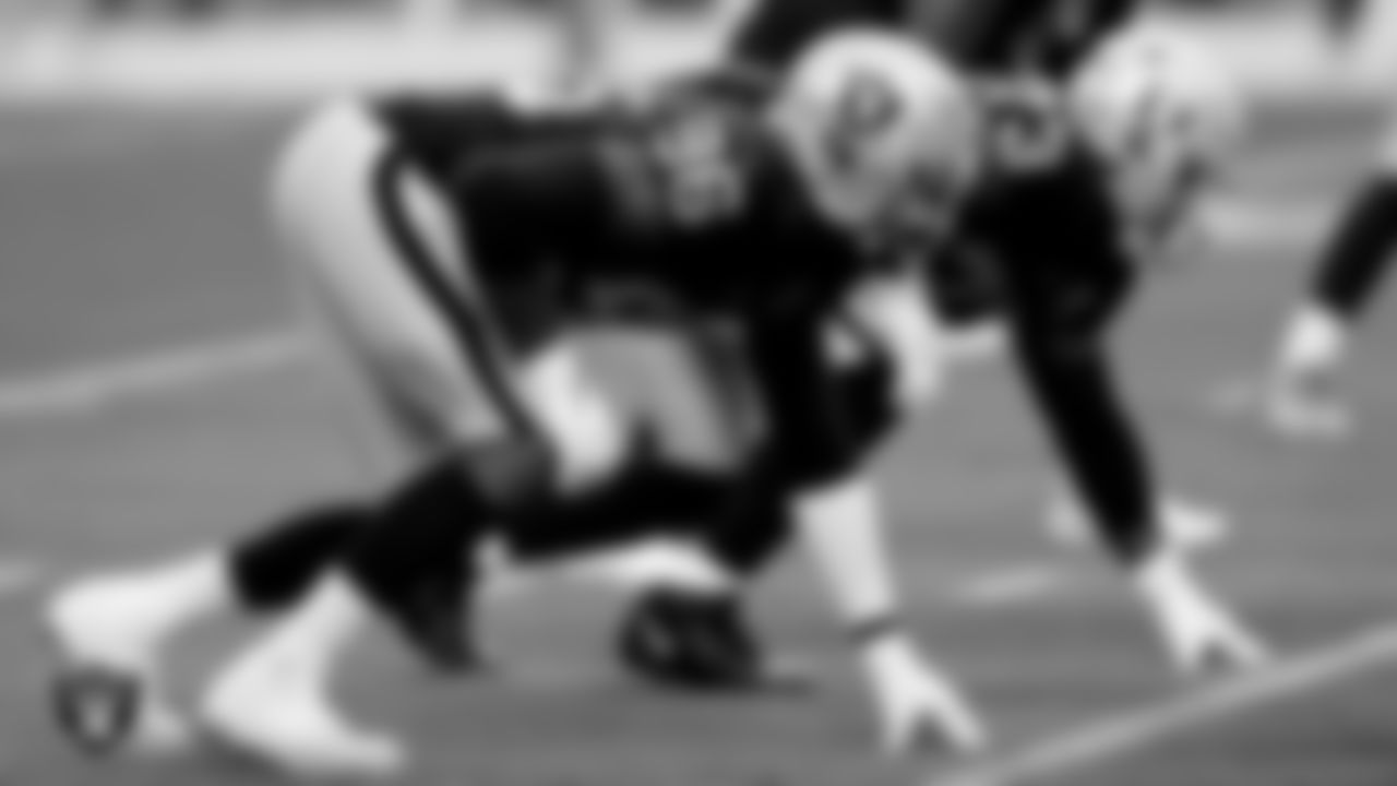 Las Vegas Raiders defensive end Clelin Ferrell (96) during the regular season game against the Indianapolis Colts at Allegiant Stadium.