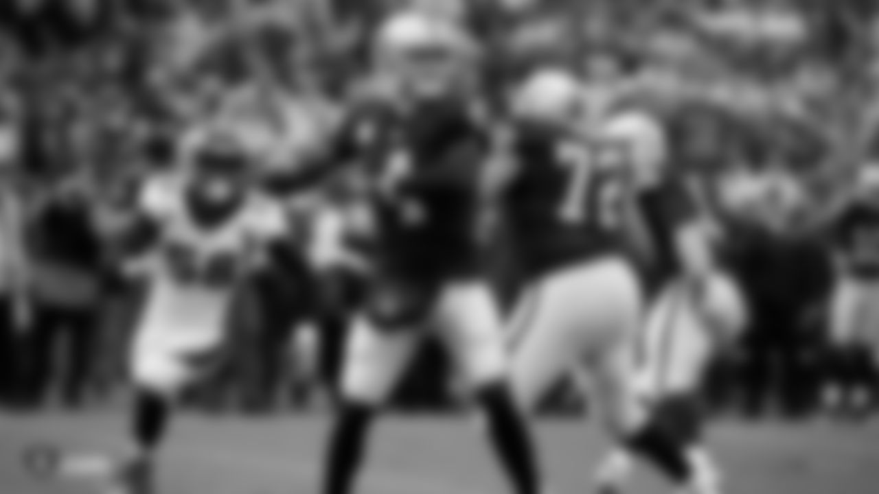 Quarterback Derek Carr, selected in the second round of 2014 NFL Draft, is already the second-leading passer in team history with 18,739 yards and 122 touchdown passes. He has been selected for the Pro Bowl three times.