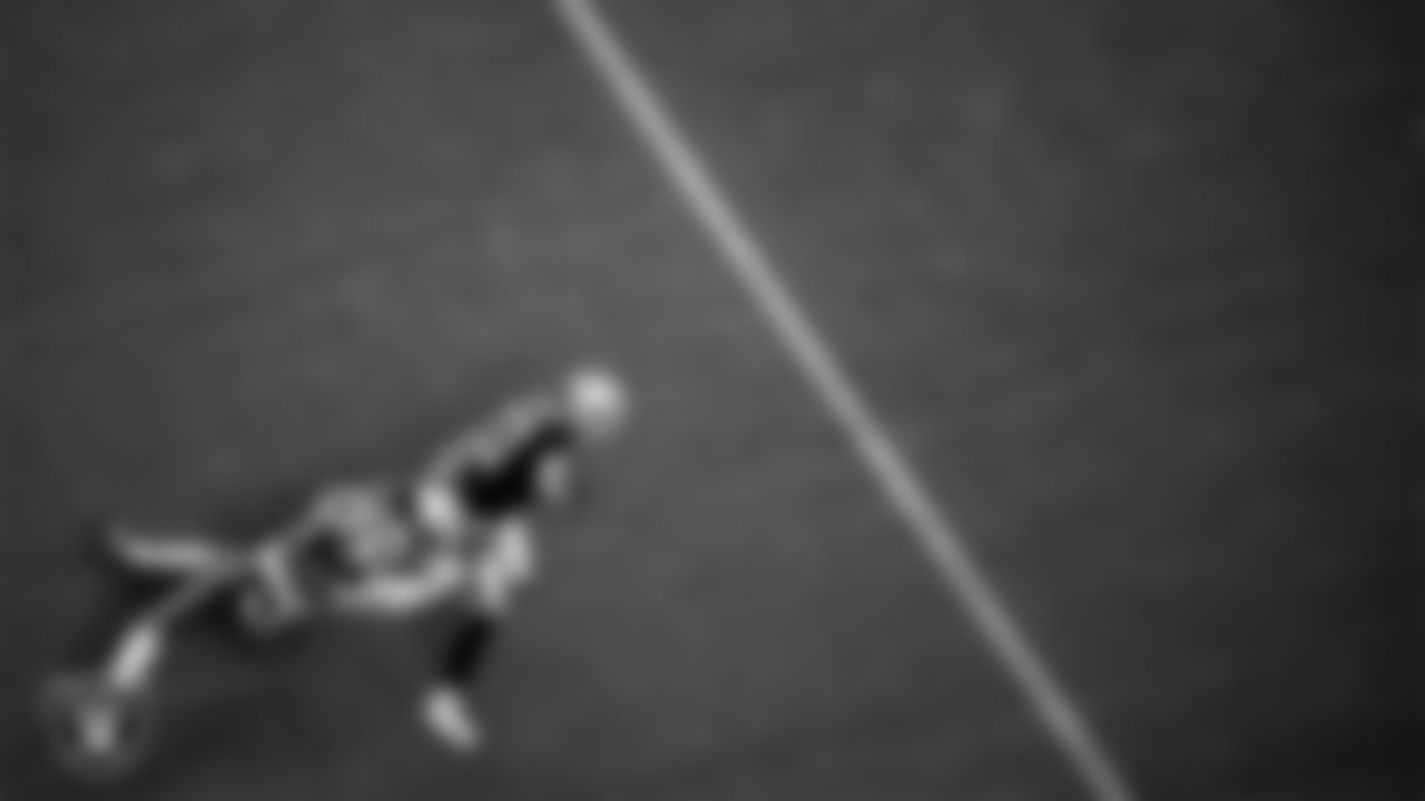 Las Vegas Raiders wide receiver Hunter Renfrow (13) runs after making a catch during the regular season home game against the Buffalo Bills.