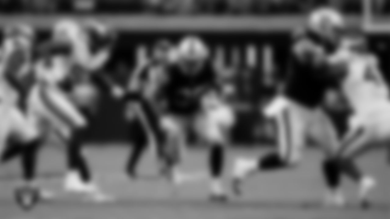 Las Vegas Raiders running back Brittain Brown (38) during the preseason home game against the Minnesota Vikings at Allegiant Stadium.