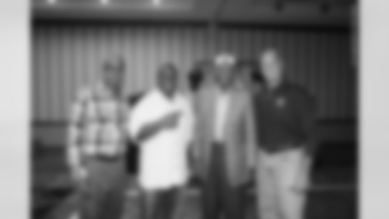Raiders Legends WR Morris Bradshaw, RB Frank Hawkins, CB Willie Brown and WR Mike Siani