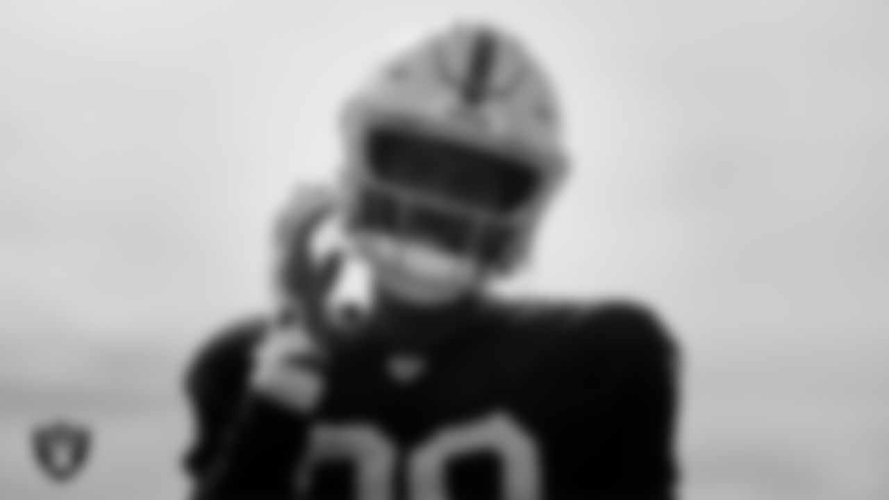 Las Vegas Raiders wide receiver Bryan Edwards (89) during practice at Intermountain Healthcare Performance Center.