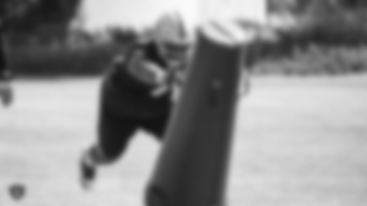 Raiders defensive tackle Justin Ellis (78) at an Organized Team Activity (OTA) at the Raiders Practice Facility in Alameda, Calif.
