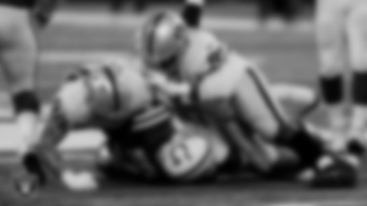 Las Vegas Raiders defensive end Maxx Crosby (98) and defensive tackle Damion Square (97) during the regular season away game against the Indianapolis Colts.