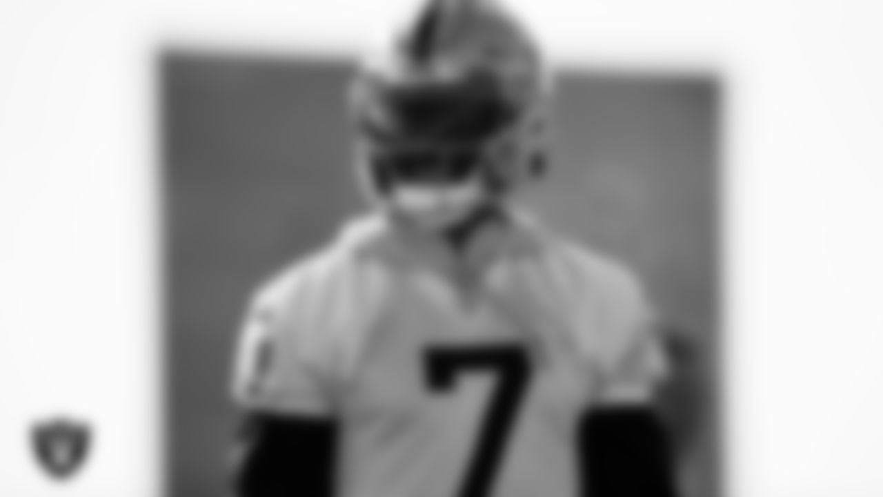 Las Vegas Raiders wide receiver Zay Jones (7) during practice at Intermountain Healthcare Performance Center.