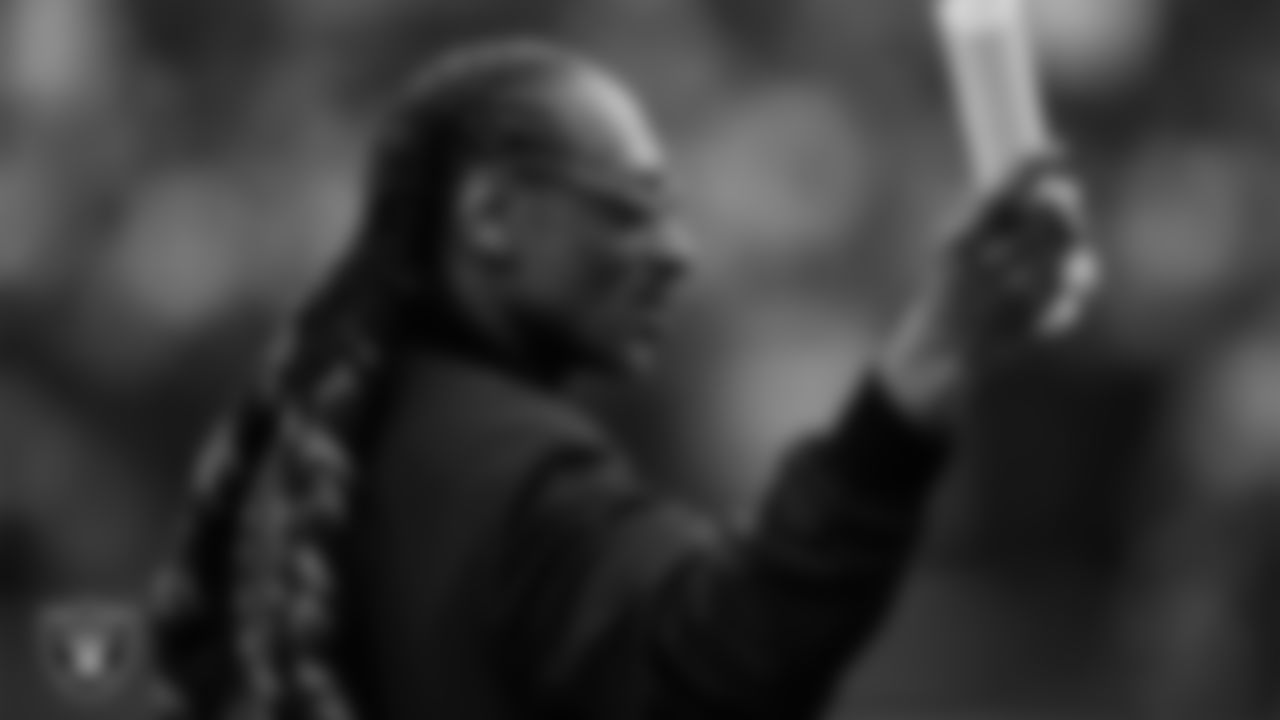 Rapper and AFC Captain Snoop Dogg on the sidelines during the 2023 Pro Bowl at Allegiant Stadium.