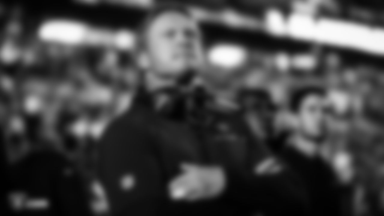 Raiders Head Coach Jon Gruden on the sidelines before the regular season game against the Indianapolis Colts.