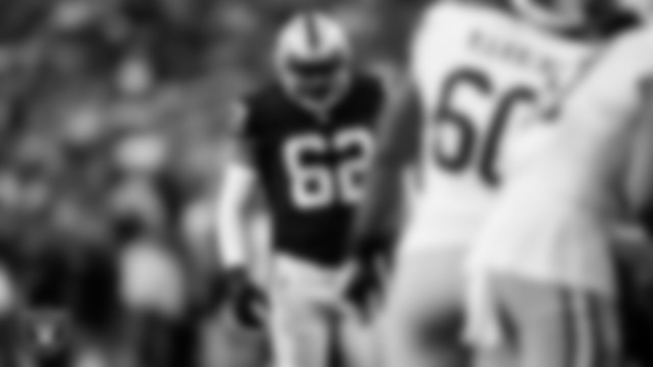 Las Vegas Raiders defensive lineman David Agoha (62) during the preseason home game against the San Francisco 49ers at Allegiant Stadium.