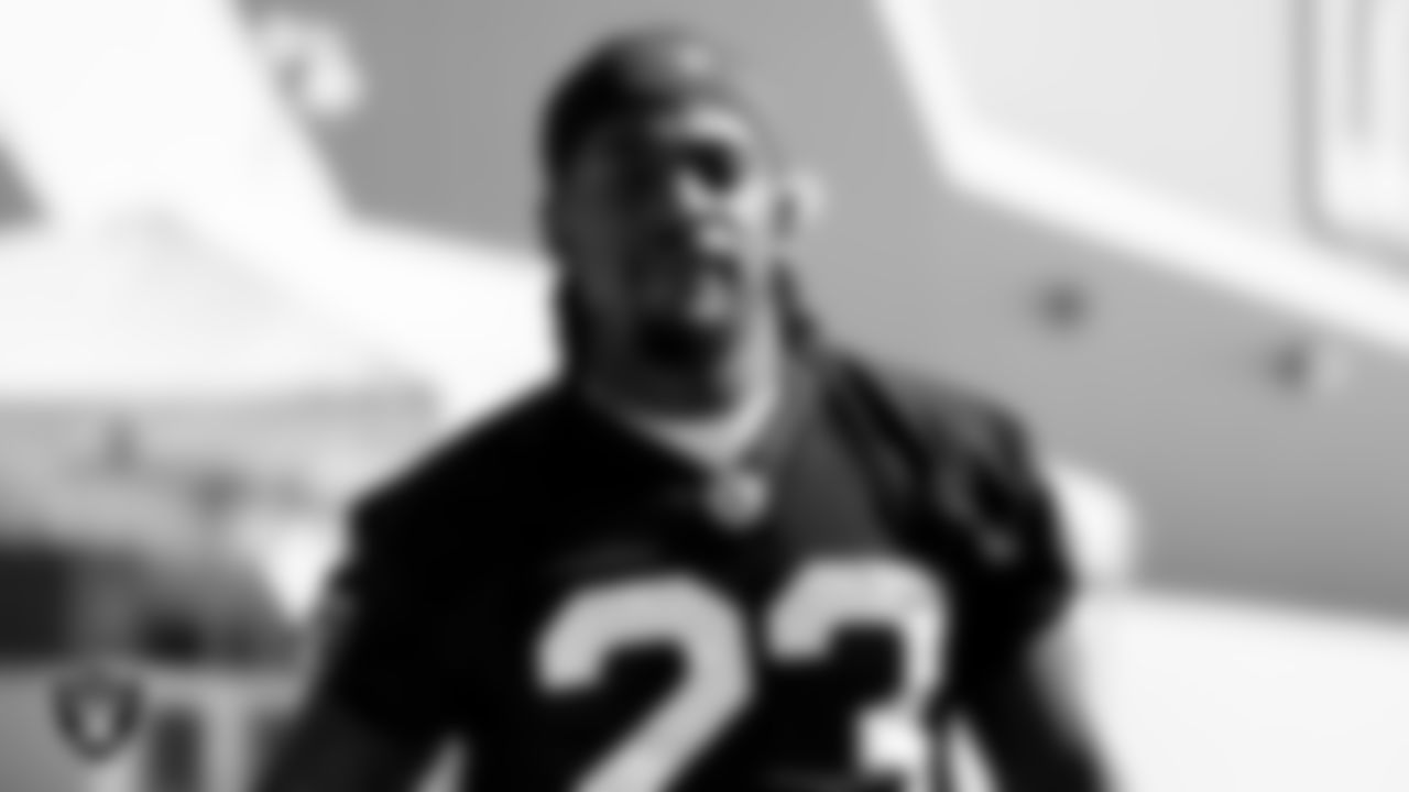 Las Vegas Raiders cornerback Nickell Robey-Coleman (23) during practice at Intermountain Healthcare Performance Center.