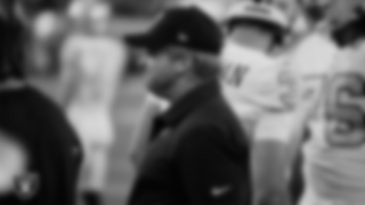Las Vegas Raiders Head Coach Jon Gruden before the regular season away game against the Los Angeles Chargers.