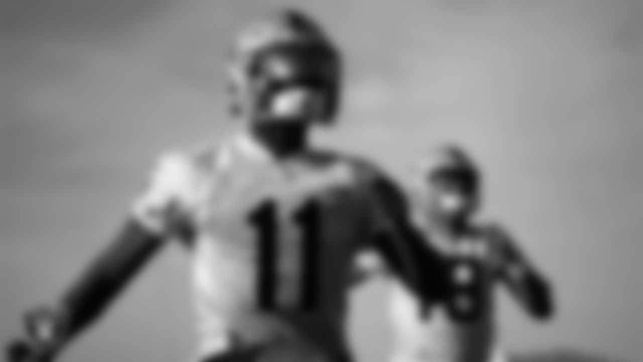 Las Vegas Raiders wide receiver Henry Ruggs III (11) on the field for Mandatory Minicamp.