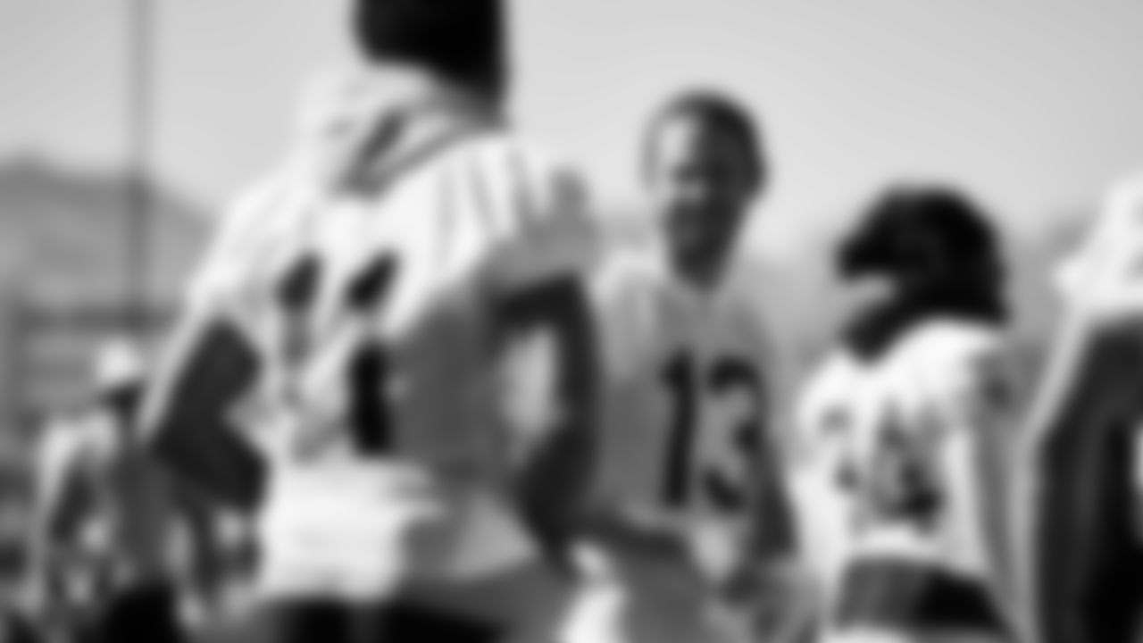 Las Vegas Raiders wide receiver Hunter Renfrow (13) at a workout during phase two of the offseason program.