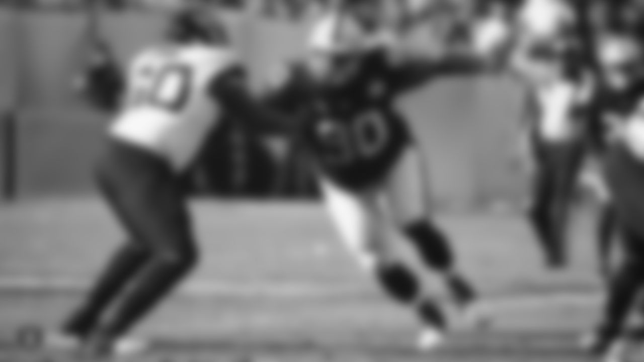 The Raiders during the regular season game against the Jacksonville Jaguars at the Oakland-Alameda County Coliseum.