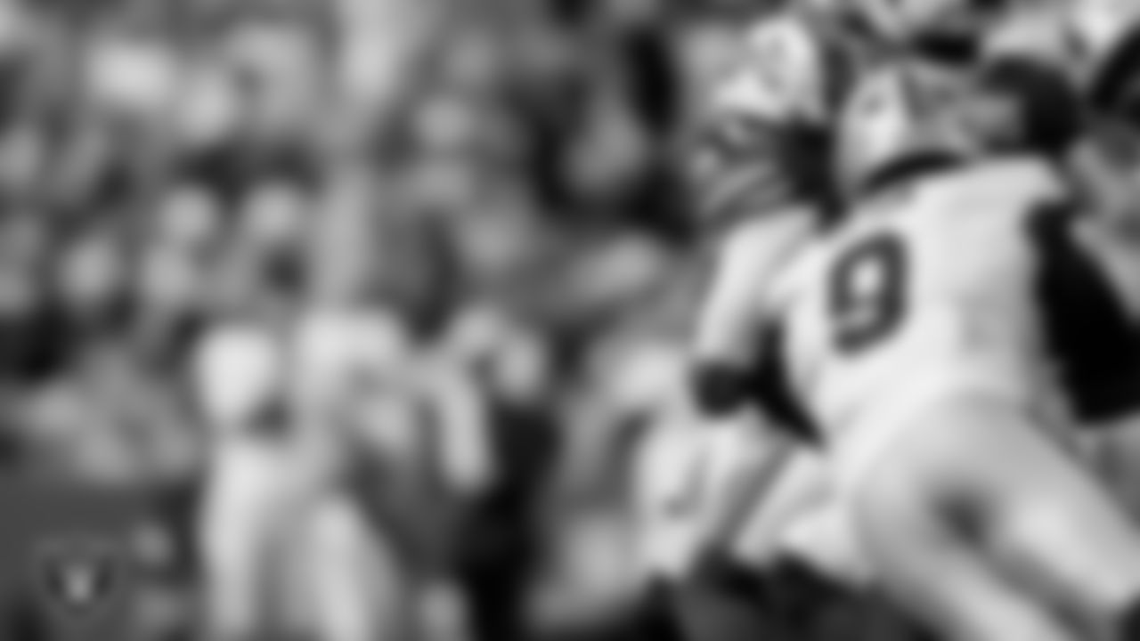 Las Vegas Raiders defensive end Tyree Wilson (9) during the regular season away game against the Buffalo Bills at Highmark Stadium.