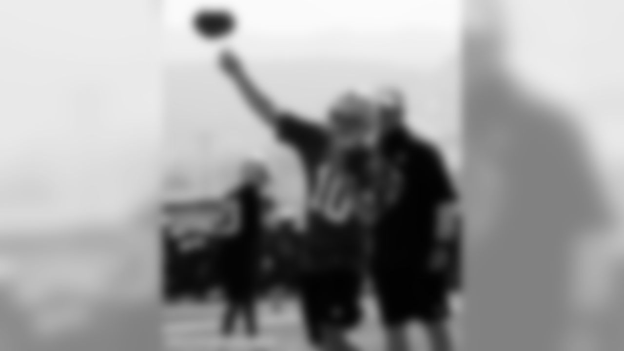 QB Kyle Newhall-Caballero makes the throw.