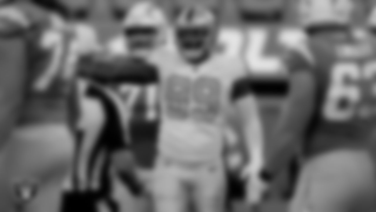Las Vegas Raiders defensive end Clelin Ferrell (99) during the regular season away game against the Los Angeles Chargers.