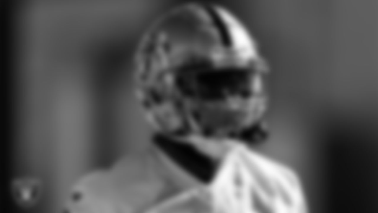 Las Vegas Raiders cornerback Nevin Lawson (26) during practice at Intermountain Healthcare Performance Center.