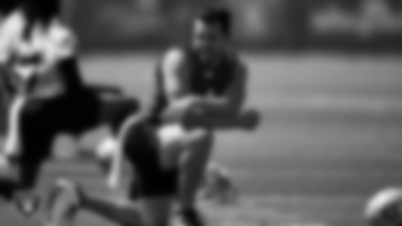 Las Vegas Raiders quarterback Derek Carr (4) during Day One of 2022 Veteran Minicamp.