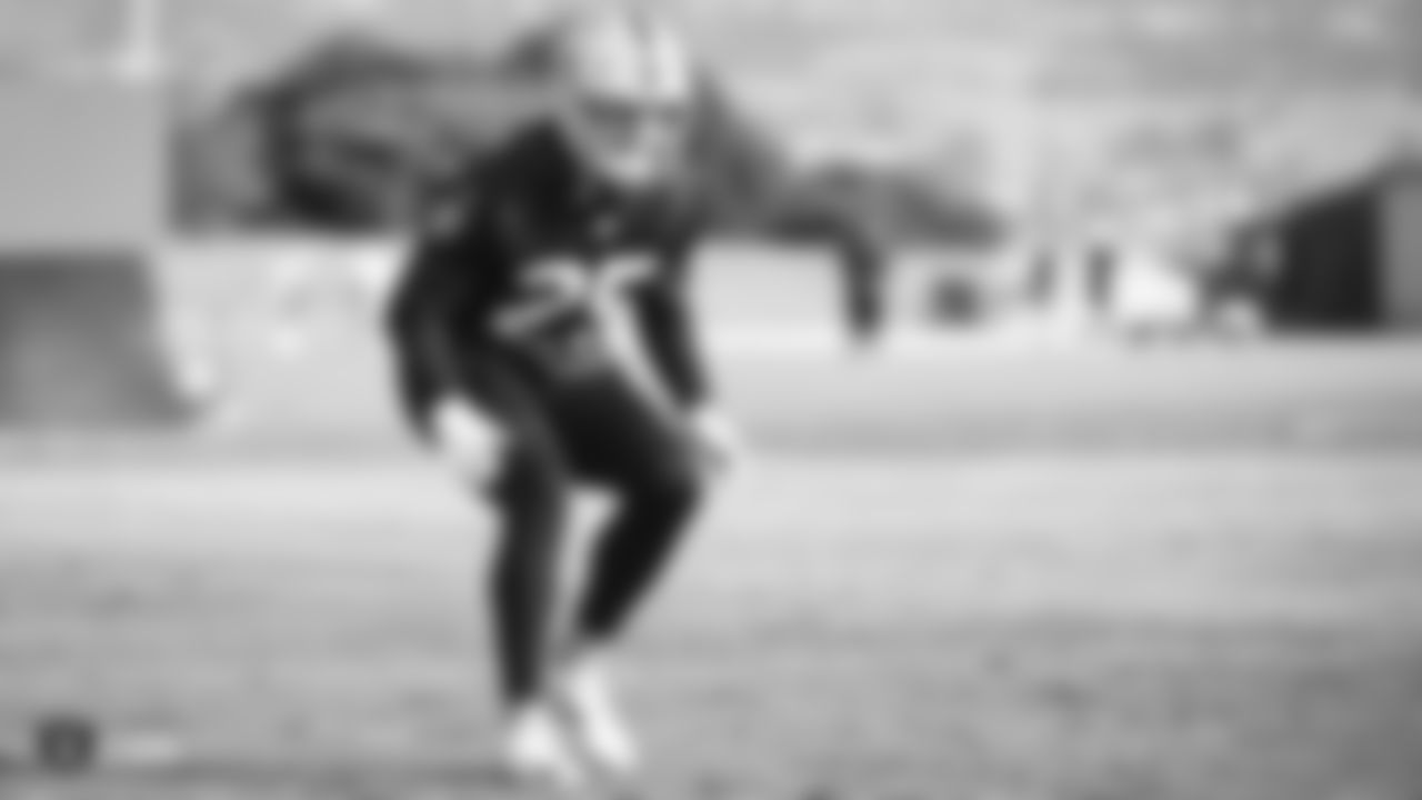Raiders safety Erik Harris (25) during practice.