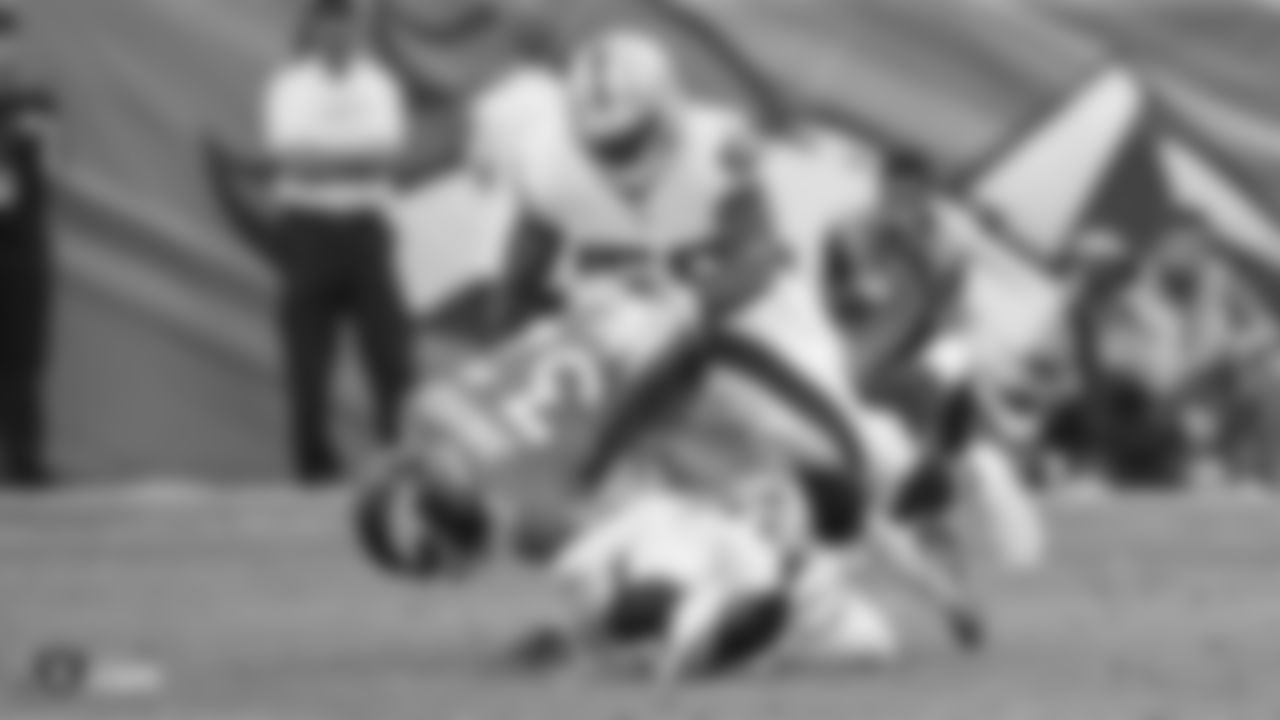 The Oakland Raiders regular season game against the Denver Broncos at Mile High Stadium, Sunday, September 16, 2018, in Denver, Colorado.