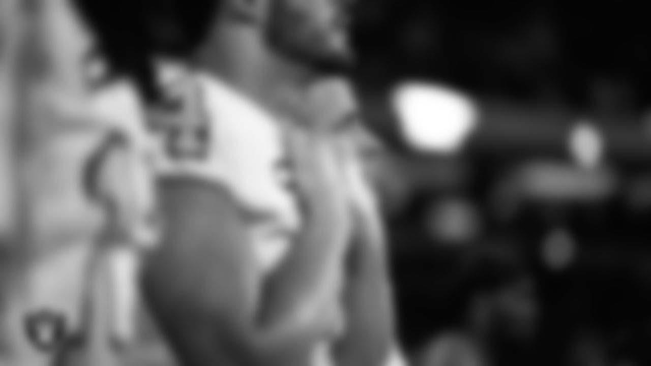 Las Vegas Raiders Head Coach Josh McDaniels during the national anthem before the regular season away game against the Los Angeles Rams at SoFi Stadium.