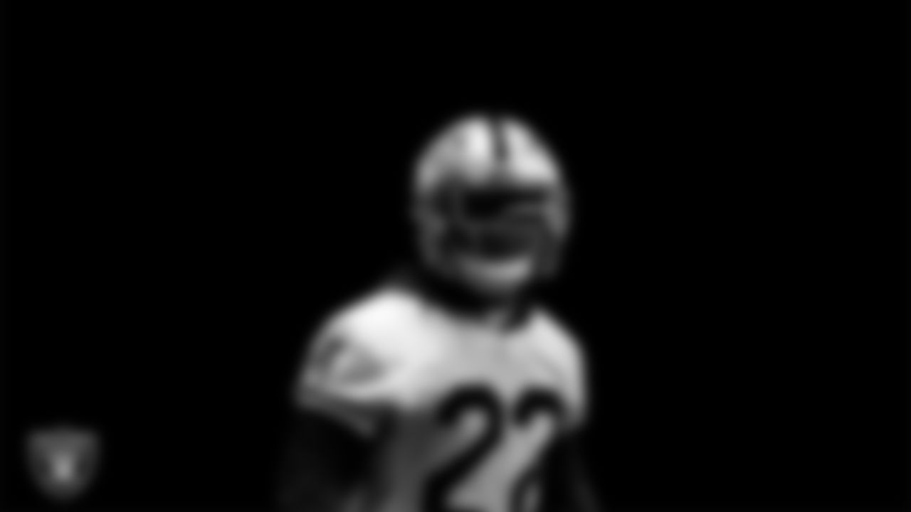 Las Vegas Raiders cornerback Keisean Nixon (22) during practice.