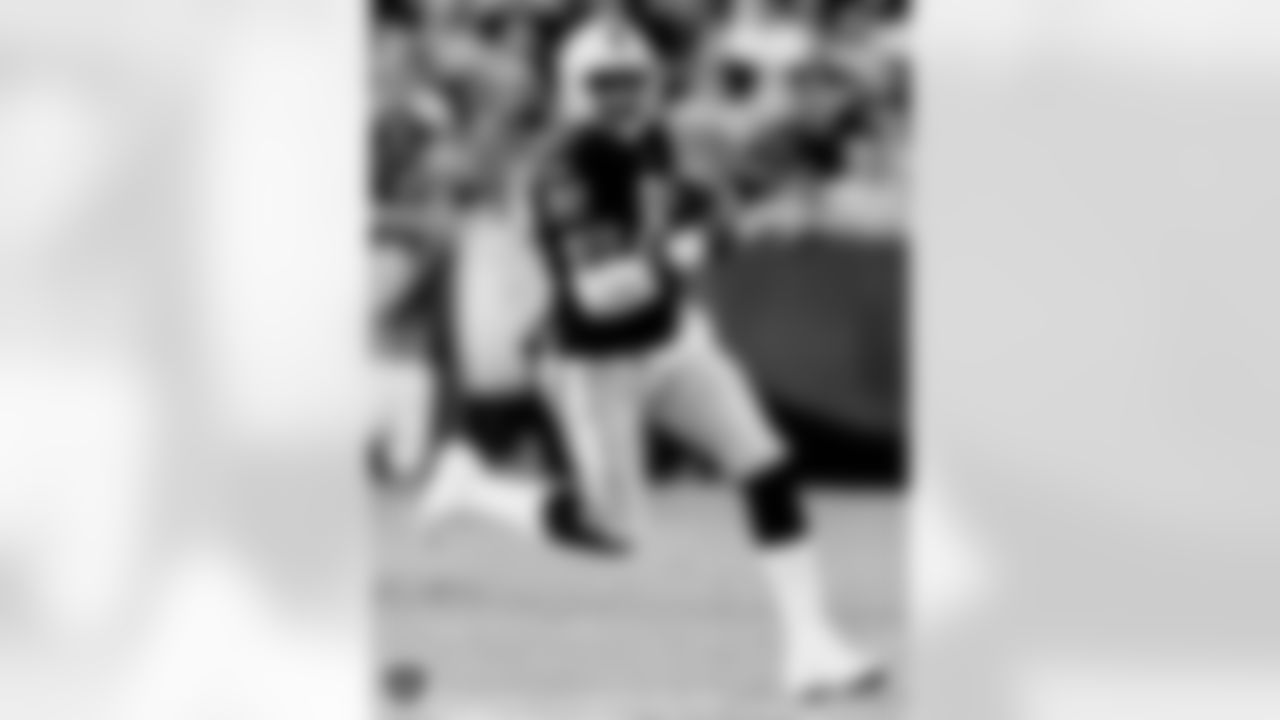 The Raiders selected Tim Brown in the 1st round of the 1988 NFL Draft. Brown played in 240 games with 198 starts recording 1,070 passes for 14,734 yards and 99 TDs. He also returned 320 punts for 3,272 yards and three touchdowns and returned 49 kickoffs for 1,235 yards and one TD. He was selected to play in nine Pro Bowls and enshrined in the Pro Football Hall of Fame in 2015.