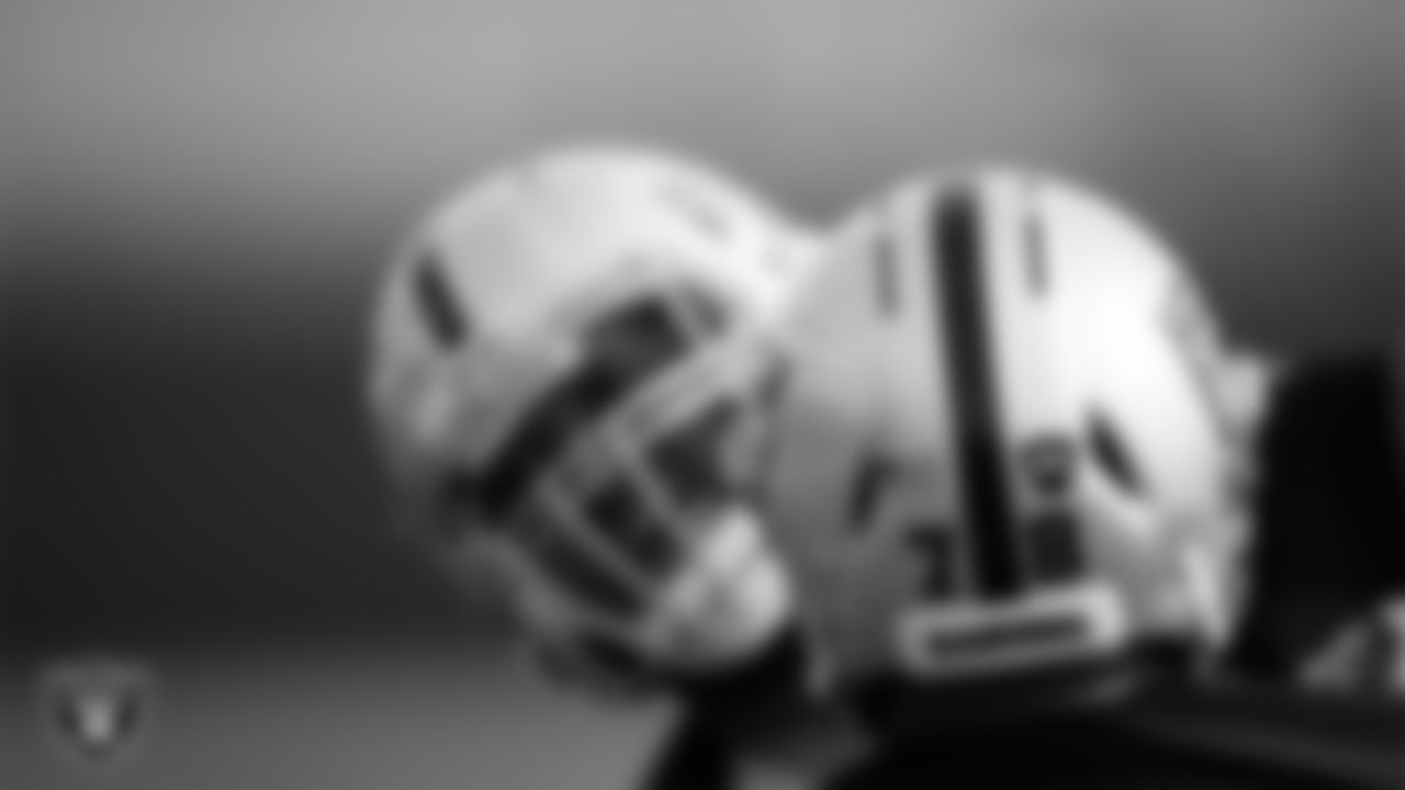 Las Vegas Raiders tackle Jackson Barton (78) during practice at Intermountain Healthcare Performance Center.