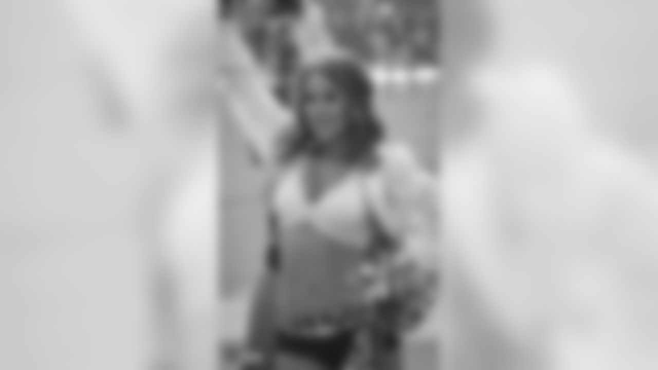 The Raiderettes on the sidelines at the Oakland Raiders game against the Los Angeles Chargers at Oakland-Alameda County Coliseum, Sunday, November 11, 2018, in Oakland, Calif. The Oakland Raiders lost 20-6.