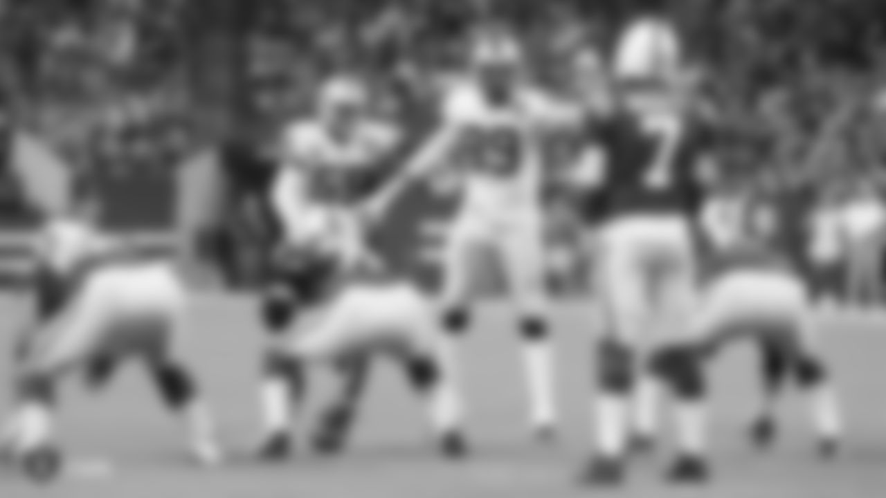 Raiders defensive end Arden Key (99) lines up on defense during the Raiders regular season game against the Indianapolis Colts.