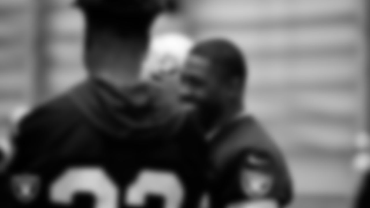 Las Vegas Raiders running back Josh Jacobs (28) during practice at Intermountain Healthcare Performance Center.